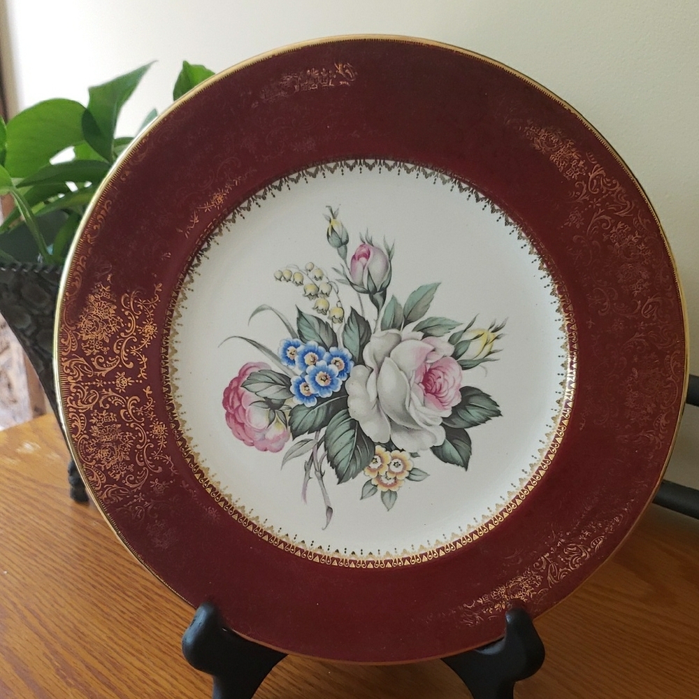 Vtg Imperial By Salem China Co Service Plate